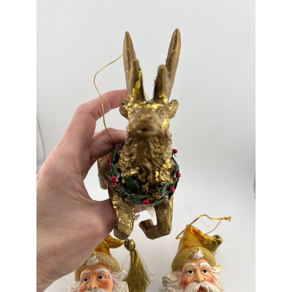 Home Decorative‎ Santa Claus Head and Flying Reindeer Christmas Tree Ornaments - Picture 5 of 9